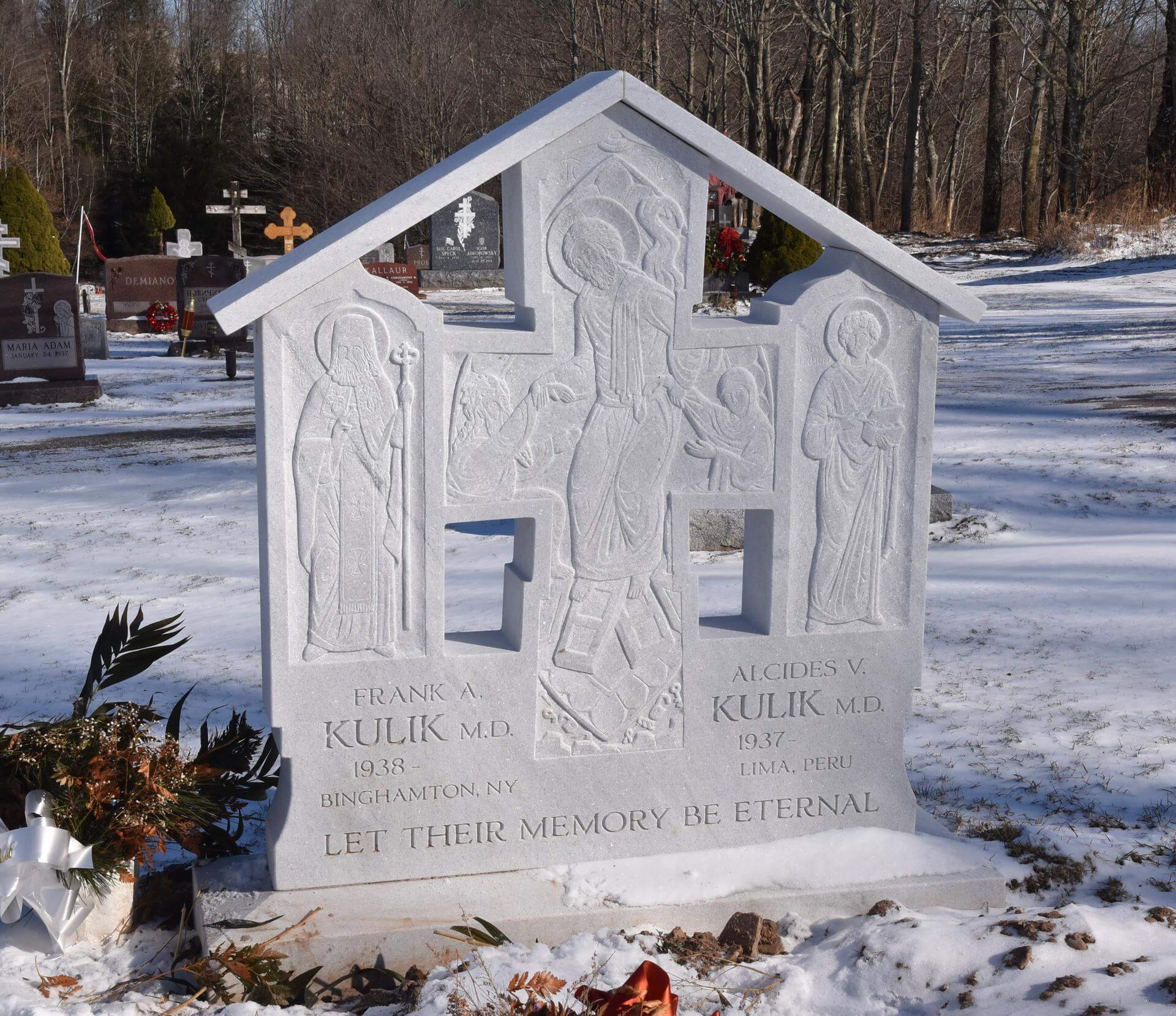 Grave Crosses and Burial Shroud