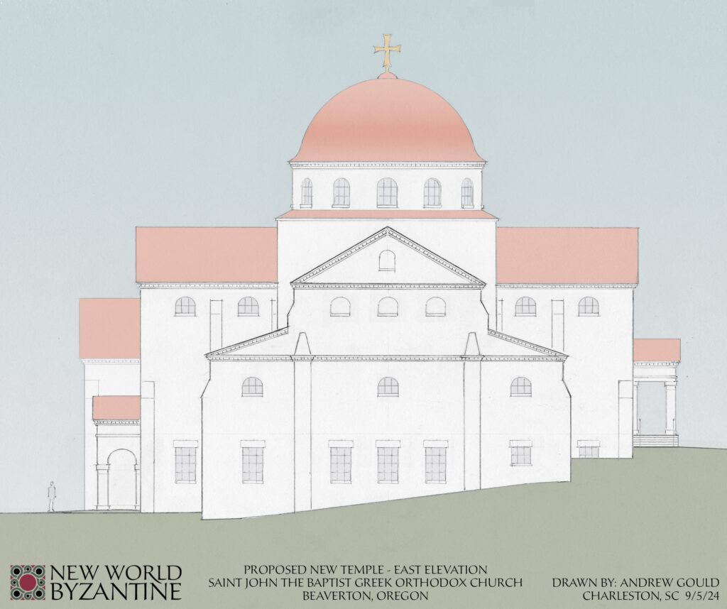 Proposed Temple - East Elevation