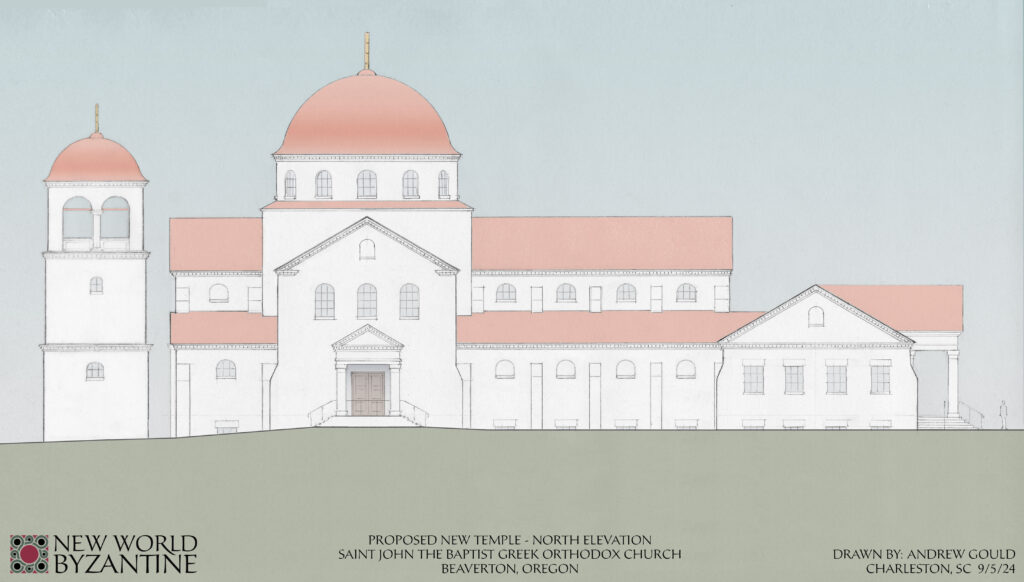 Proposed Temple - North Elevation